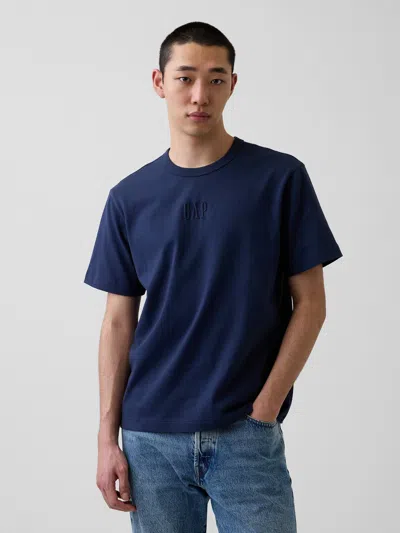 Gap Adult Heavyweight Relaxed Logo T-shirt In Blue