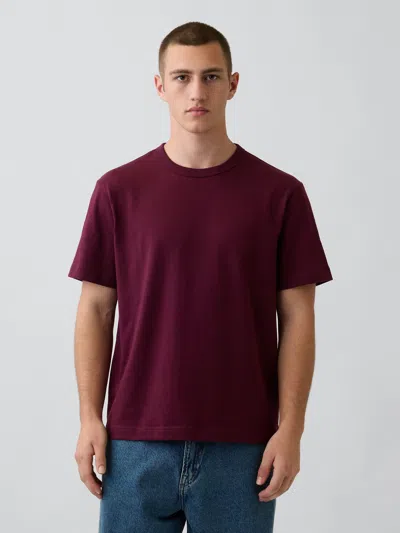 Gap Adult Heavyweight Relaxed T-shirt In Tuscan Red
