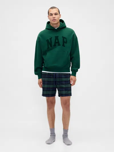 Gap Adult Softest Flannel Pj Boxer Shorts In Green