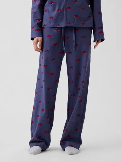 Gap Adult Softest Flannel Pj Pants In Blue