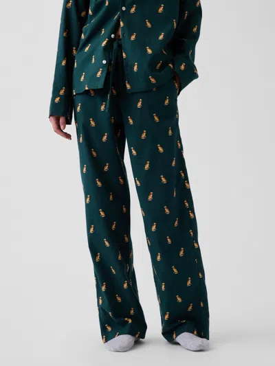 Gap Adult Softest Flannel Pj Pants In Green