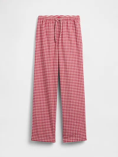 Gap Adult Softest Flannel Pj Pants In Red