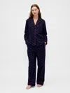 Gap Adult Softest Flannel Pj Set In Blue