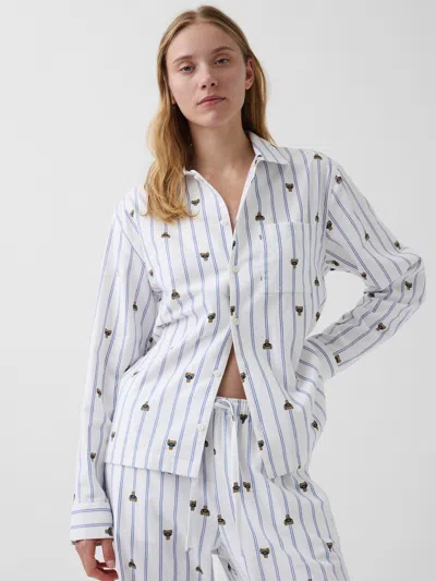 Gap Adult Softest Flannel Pj Shirt In Brannan Stripe