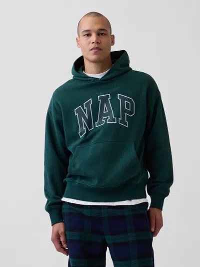 Gap Adult Vintagesoft Nap Logo Hoodie In Animal Print