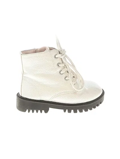 Pre-owned Gap Kids' Ankle Boots In White