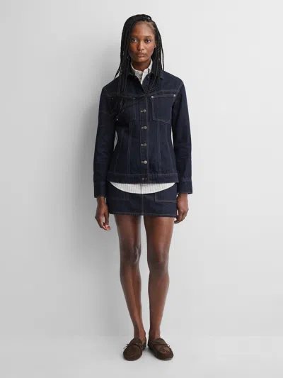 Gap × A.p.c. Denim Mini Skirt In Blue