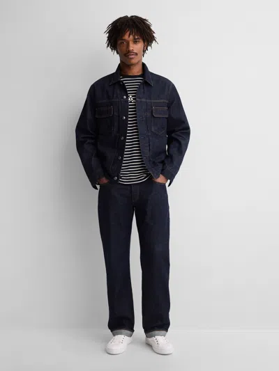 Gap × A.p.c. Japanese Denim Relaxed Straight Jeans In Rinse Marais