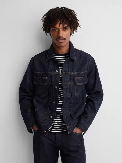 Gap × A.p.c. Lined Japanese Denim Jacket In Rinse Marais
