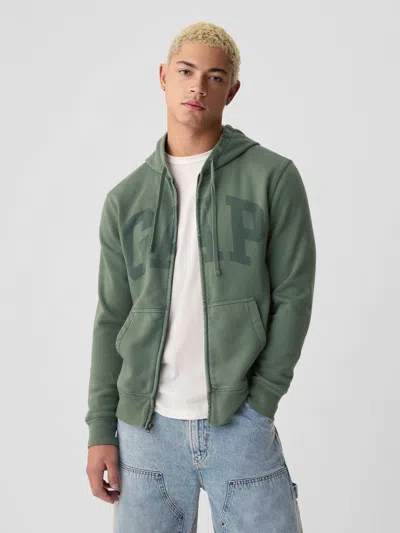 Gap Arch Logo Hoodie In Dark Forest Green