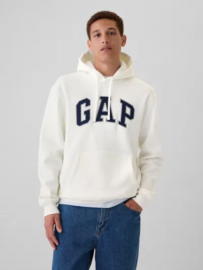 Gap Arch Logo Hoodie In Off White