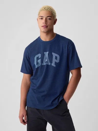 Gap Arch Logo T-shirt In Dark Indigo