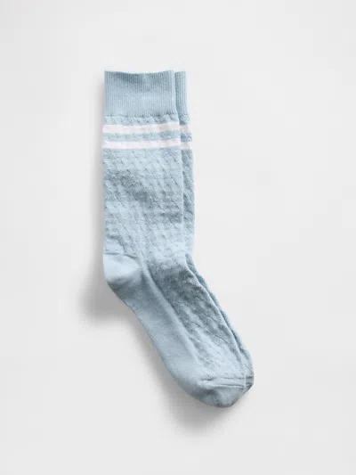 Gap Argyle Varsity Crew Socks In Blue