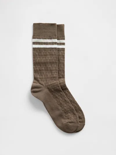 Gap Argyle Varsity Crew Socks In Green