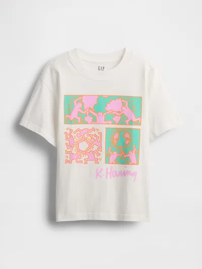 Gap Artist Graphic T-shirt In Keith Haring (new Off White)