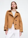Gap Asymmetrical Trench Jacket In Riverbed Brown