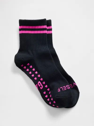 Gap Athletic Half Crew Socks In Black