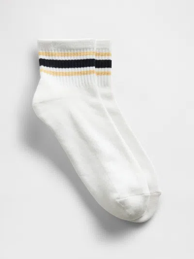 Gap Athletic Quarter Crew Socks In Blue