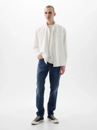 Gap Athletic Straight Jeans In Worn Dark