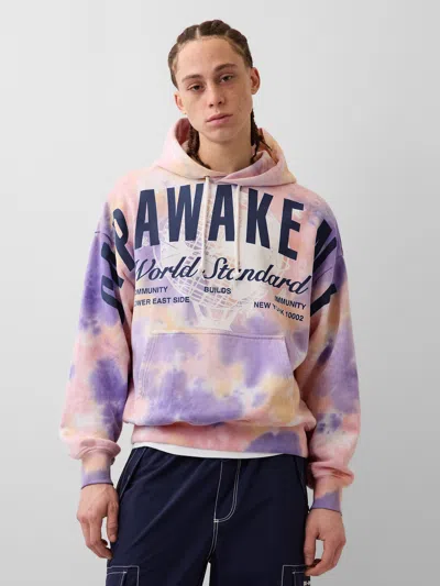 Gap × Awake Ny Heavyweight Oversized Logo Hoodie In Multi