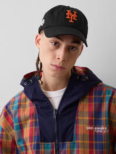 Gap × Awake Ny Mets '47 Brand Baseball Hat In Black
