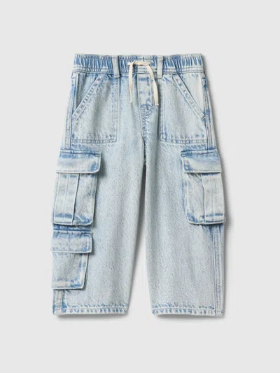 Gap Baby & Toddler Ultrasoft Baggy Cargo Jeans In Light Wash