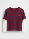 Gap Baby & Toddler 2-in-1 Heavyweight T-shirt In Red
