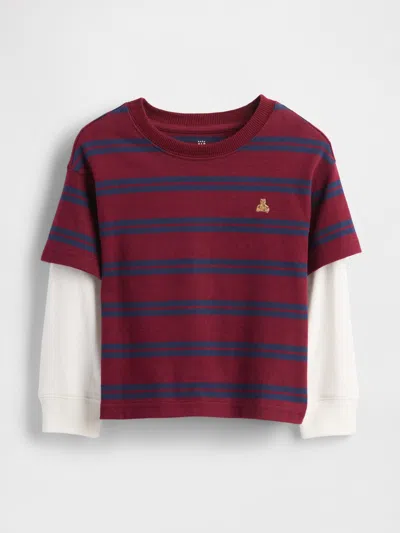 Gap Baby & Toddler 2-in-1 Heavyweight T-shirt In Red