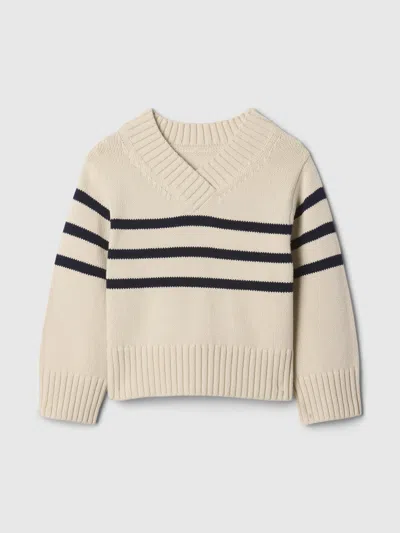 Gap Baby & Toddler 24/7 Split-hem Boxy Sweater In Chino Beige