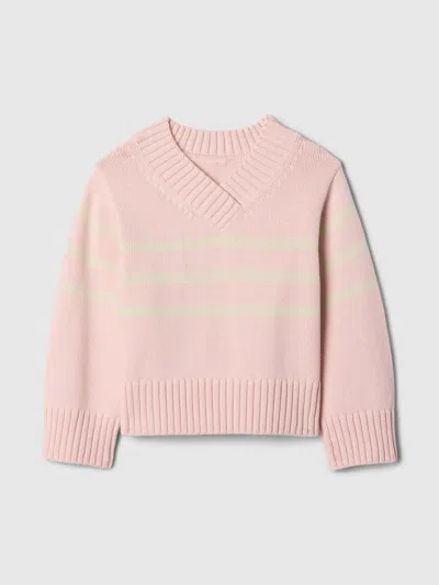 Gap Baby & Toddler 24/7 Split-hem Boxy Sweater In Misty Rose Pink