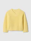Gap Baby & Toddler 24/7 Split-hem Boxy Sweater In Pale Banana