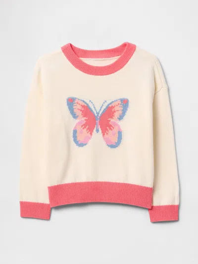Gap Baby & Toddler 24/7 Split-hem Sweater In Ivory Frost