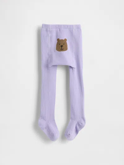 Gap Baby & Toddler Bear Tights In Purple
