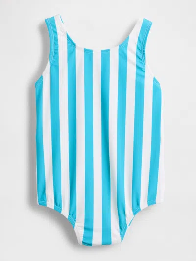 Gap Baby & Toddler Bow-back One-piece Swimsuit In Blue