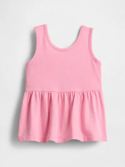 Gap Baby & Toddler Bow-back Peplum Top In May Pink