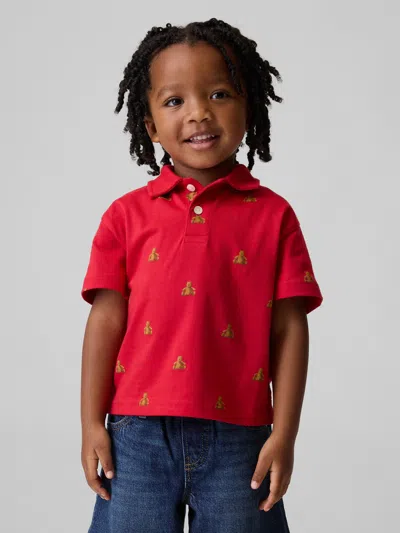 Gap Baby & Toddler Boxy Polo Shirt Shirt In Brown