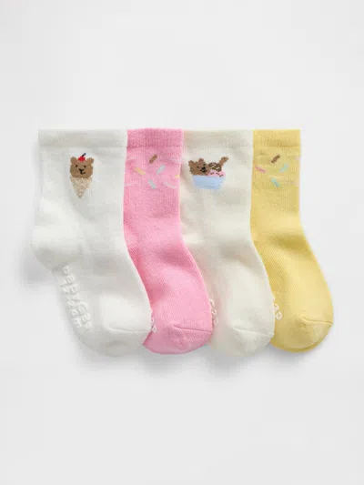 Gap Baby & Toddler Brannan Bear Ice Cream Socks (4-pack) In Multi