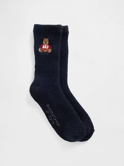 Gap Baby & Toddler Brannan Bear Logo Socks In Blue