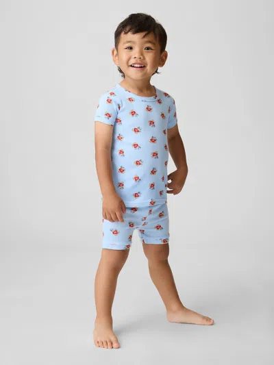 Gap Kids' Baby & Toddler Brannan Bear Organic Brushed Cotton Pj Short Set In Blue