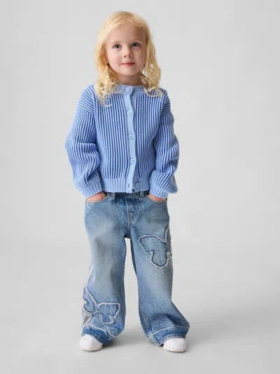 Gap Baby & Toddler Butterfly Pull-on Baggy Jeans In Multi