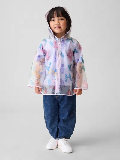 Gap Baby & Toddler Butterfly Rain Jacket In Blue