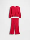 Gap Baby & Toddler Cable-knit Sweater Set In Red