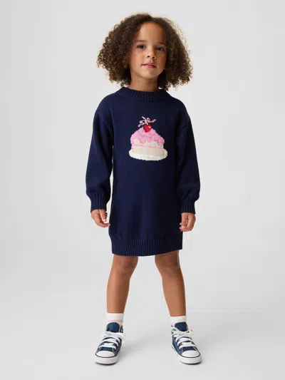Gap Baby & Toddler Cake Sweater Dress In Black