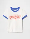 Gap Baby & Toddler Camp  Ringer T-shirt In Off White