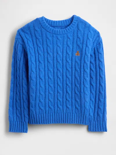 Gap Baby & Toddler Cashsoft Cable-knit Sweater In Blue