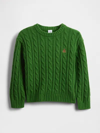 Gap Baby & Toddler Cashsoft Cable-knit Sweater In Green