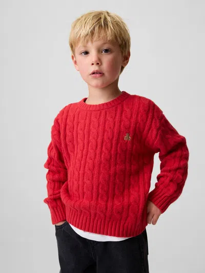 Gap Baby & Toddler Cashsoft Cable-knit Sweater In Red