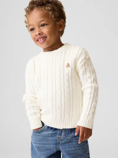 Gap Baby & Toddler Cashsoft Cable-knit Sweater In White
