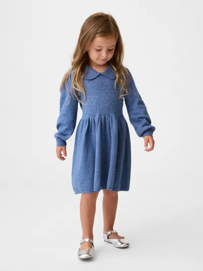 Gap Baby & Toddler Cashsoft Collared Dress In Blue