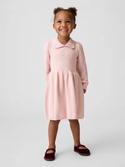 Gap Baby & Toddler Cashsoft Collared Dress In Pink